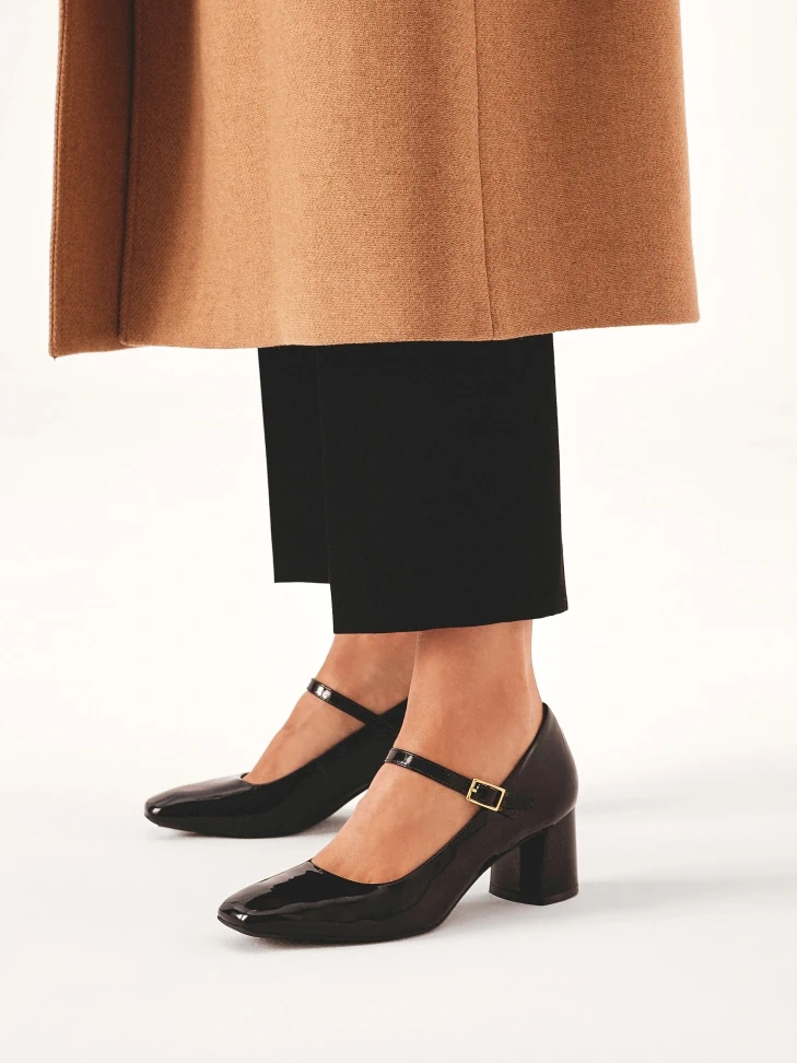 Kazar Patent Leather Strappy Pumps