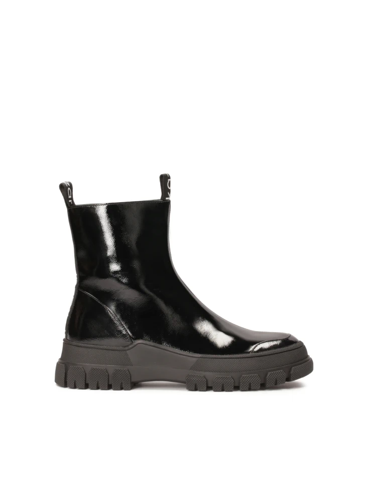 kazar Patent leather zip-up boots