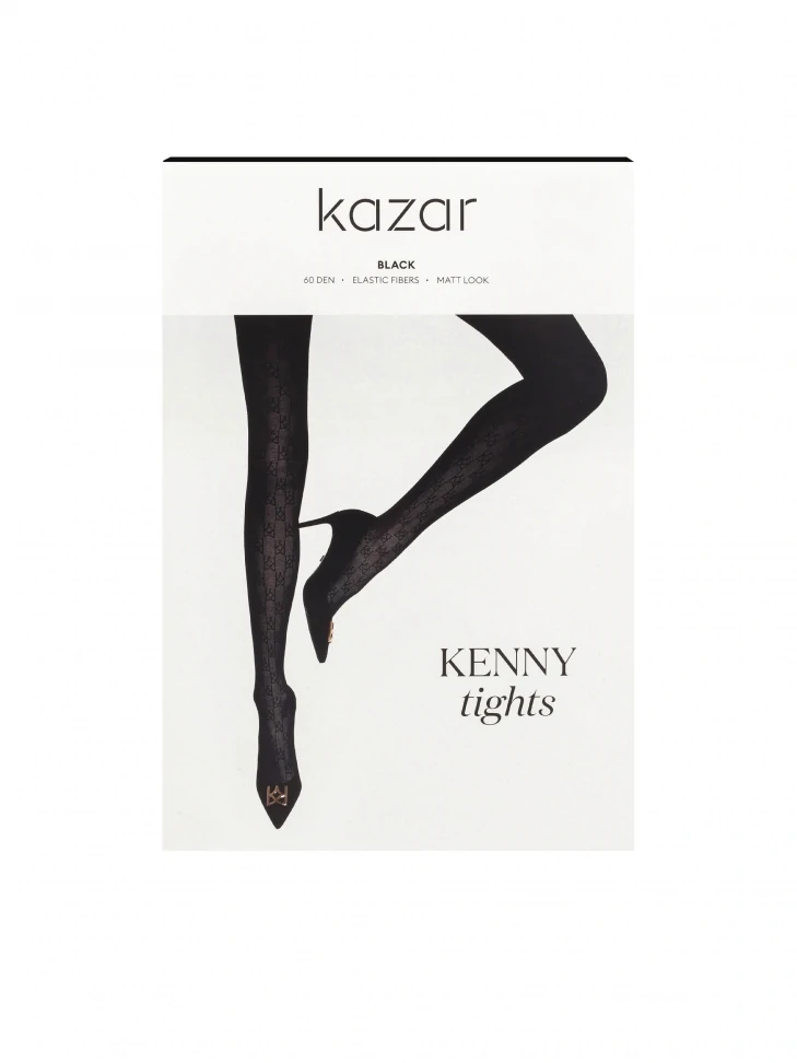 kazar Patterned black tights 60 DEN