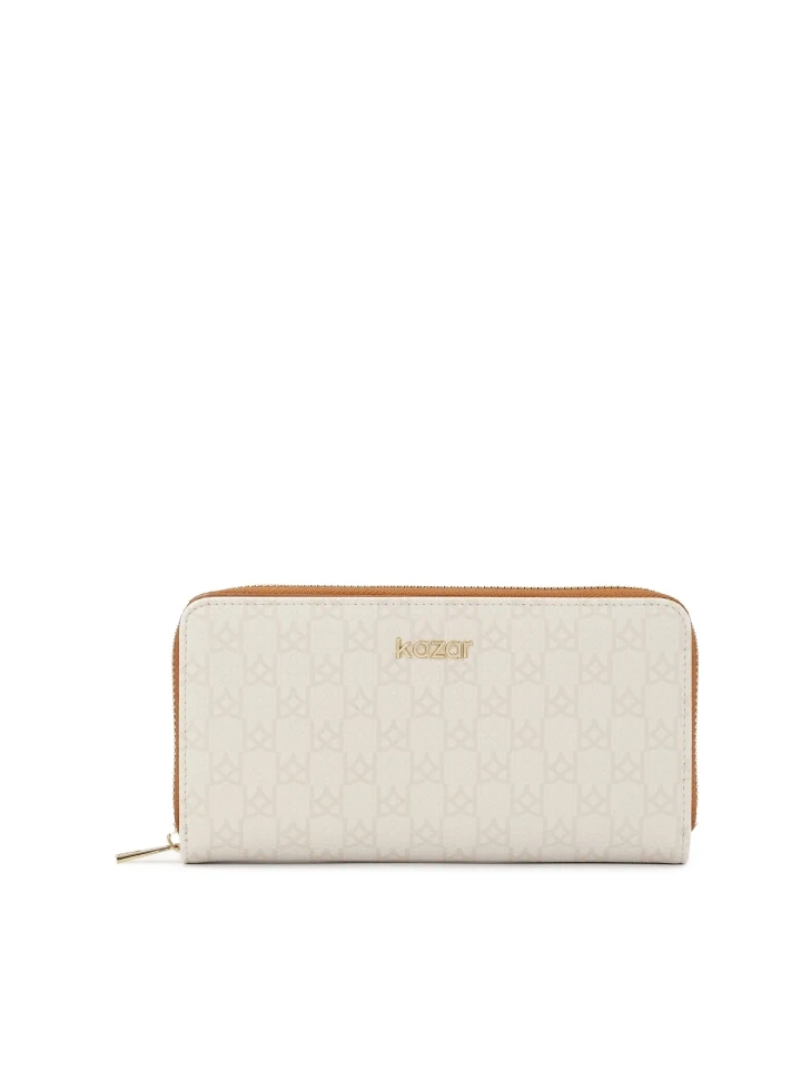 kazar Patterned bright leather wallet