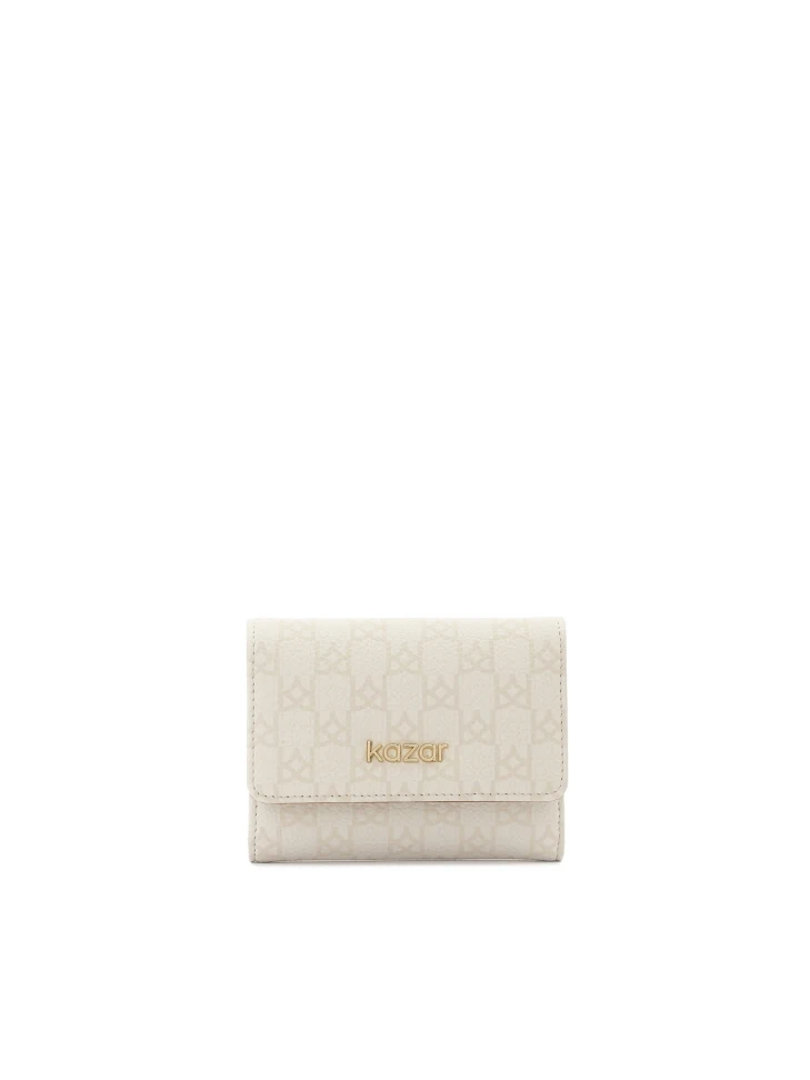 kazar Patterned wallet with brown interior