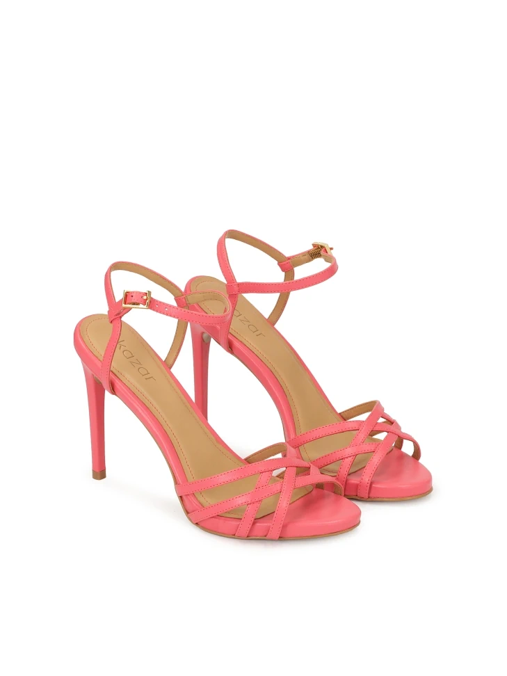 Kazar Pink Heeled Sandals