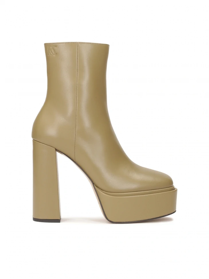 kazar Platform and block boots with a simple upper