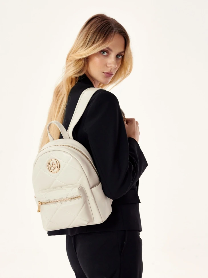 Kazar Quilted Backpack In Casual Style