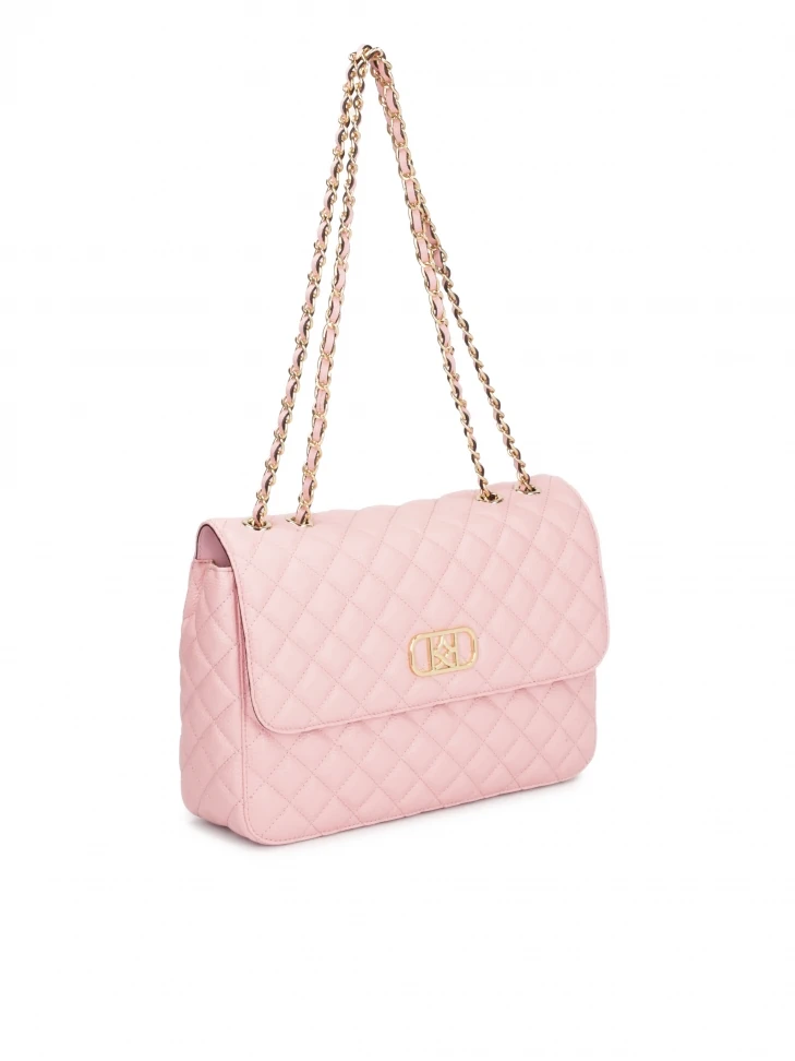 Kazar Quilted Pink Shoulder Bag