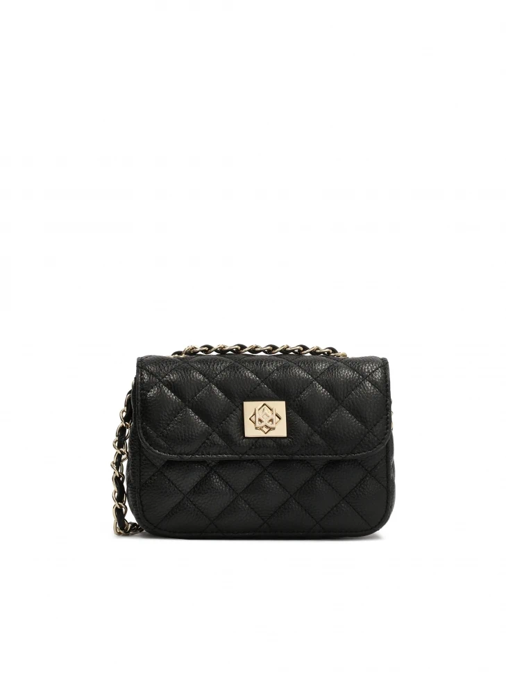 kazar Quilted small leather bag with a chain