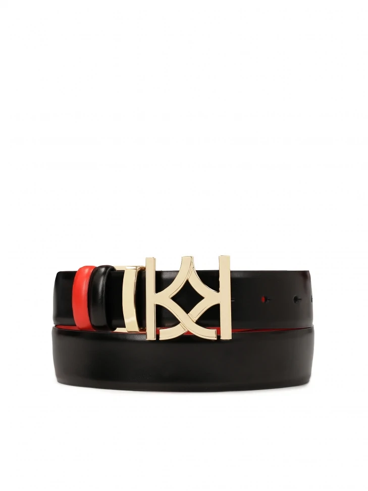 Kazar Red And Black Double-sided Belt