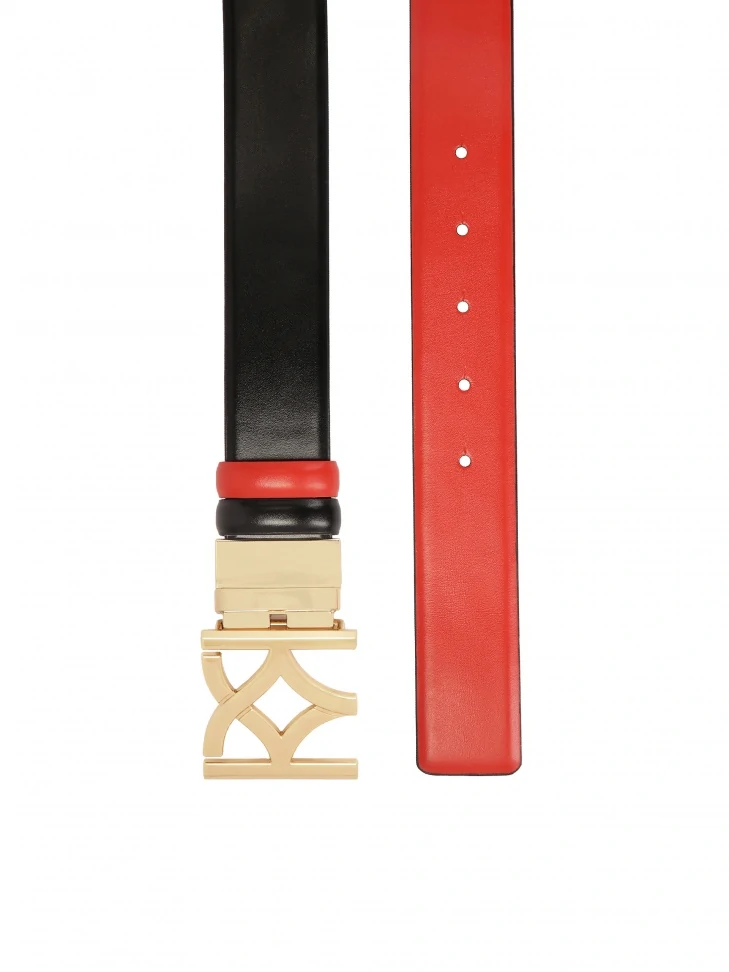 Kazar Red And Black Double-sided Belt