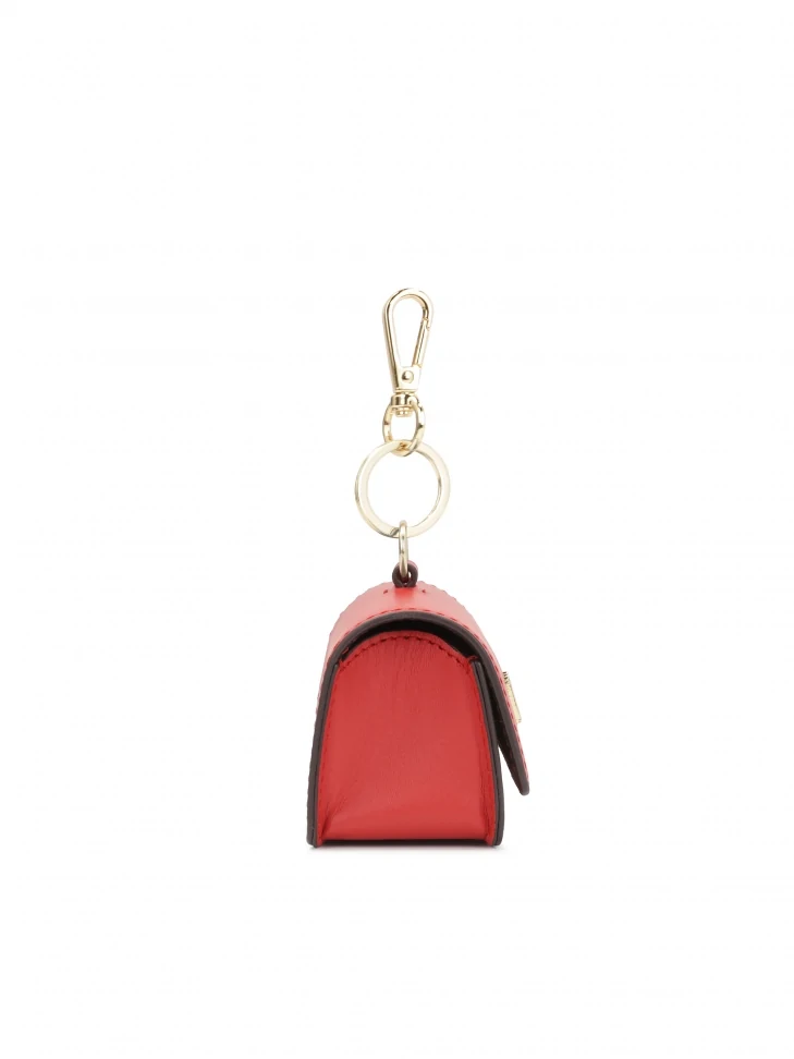 Kazar Red Key Case With Snap Hook