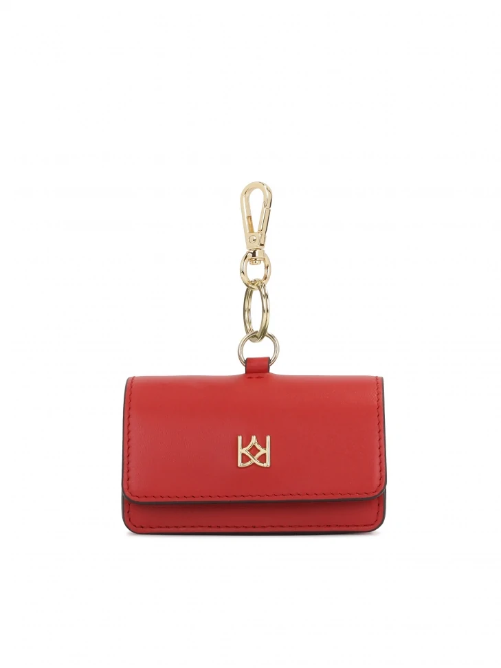 kazar Red key case with snap hook