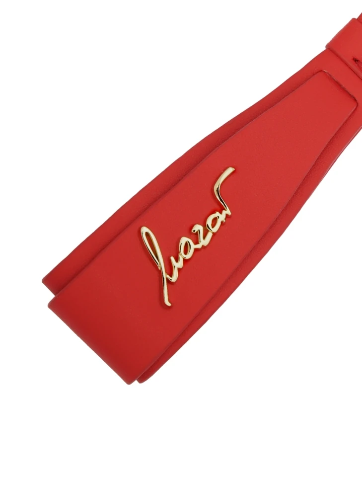 Kazar Red Key Ring With Unique Gold KAZAR Logo
