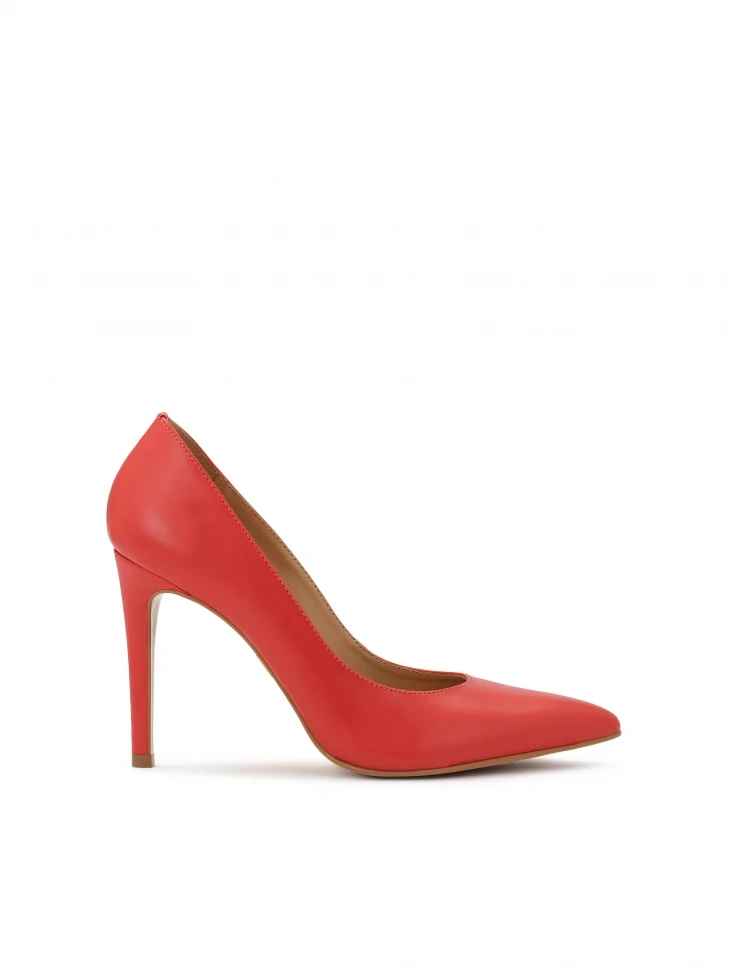 kazar Red leather stiletto pumps