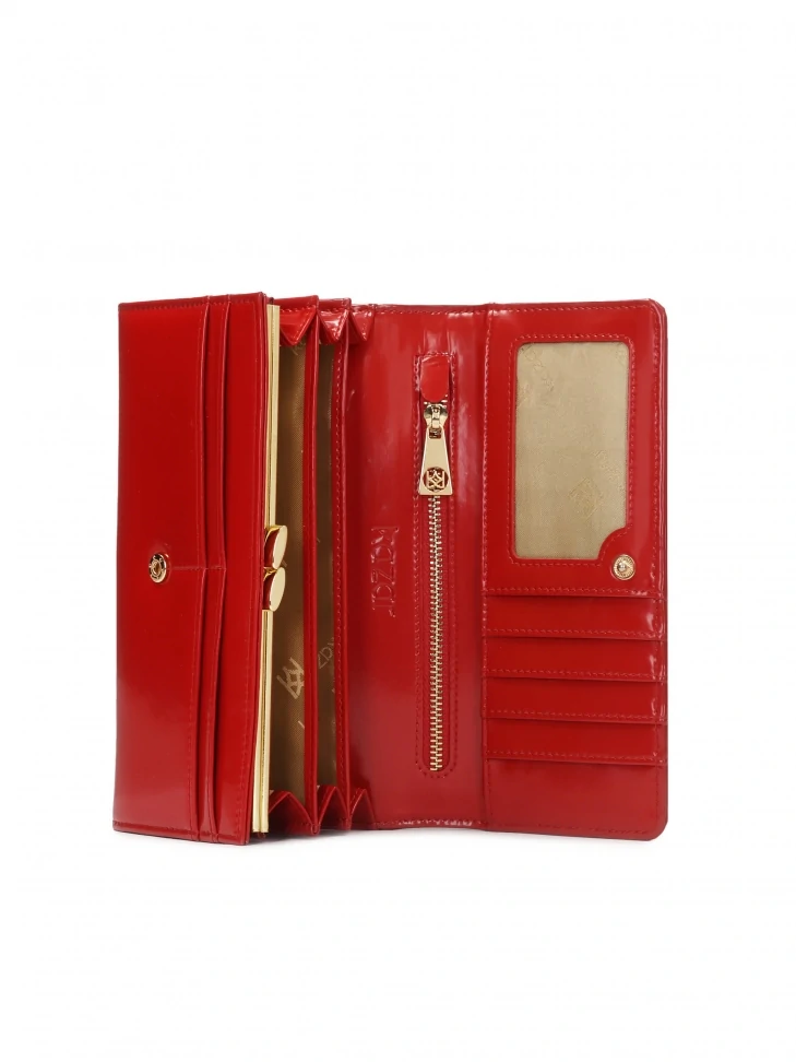 Kazar Red Leather Wallet