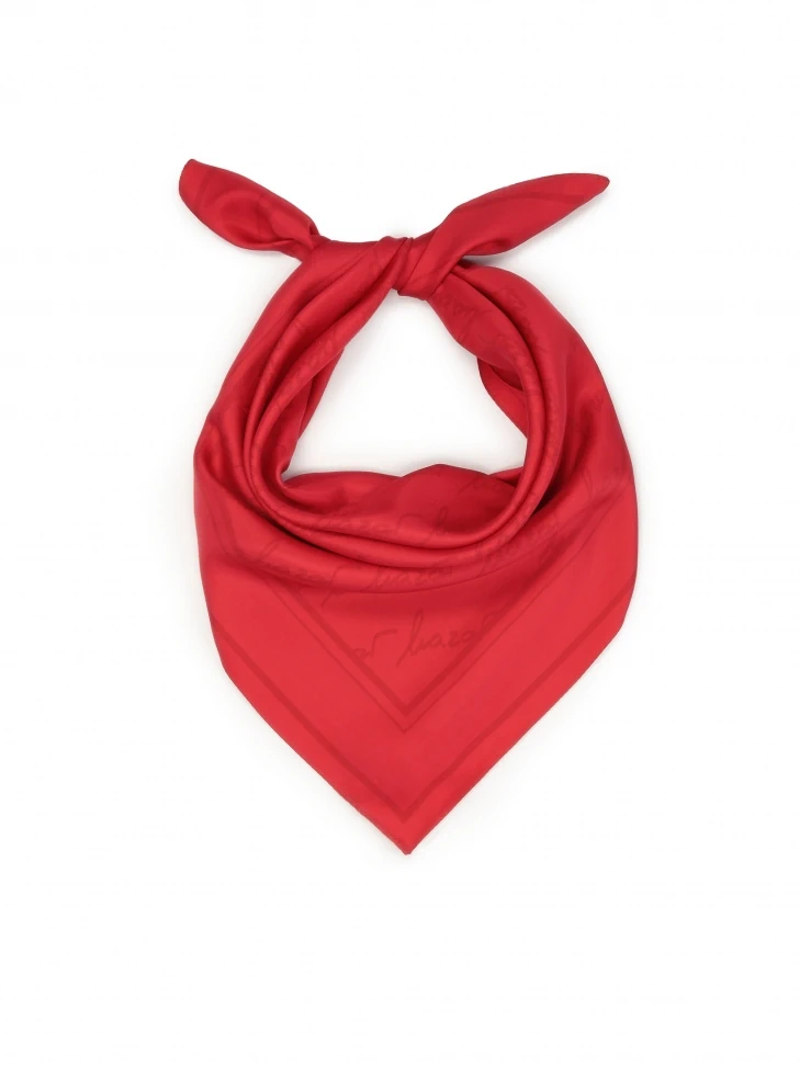 kazar Red neckerchief made of fine silk