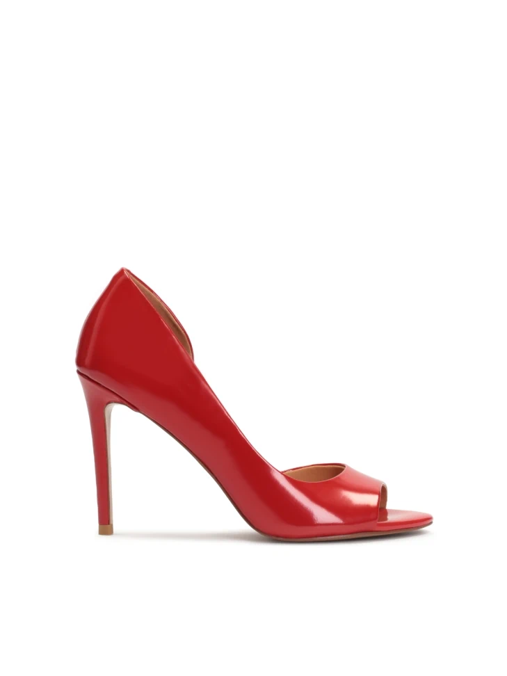 kazar Red open-toe pumps