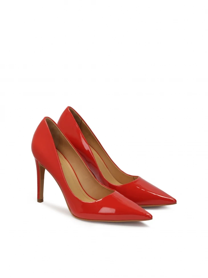 Kazar Red Patent Leather Stiletto Pumps