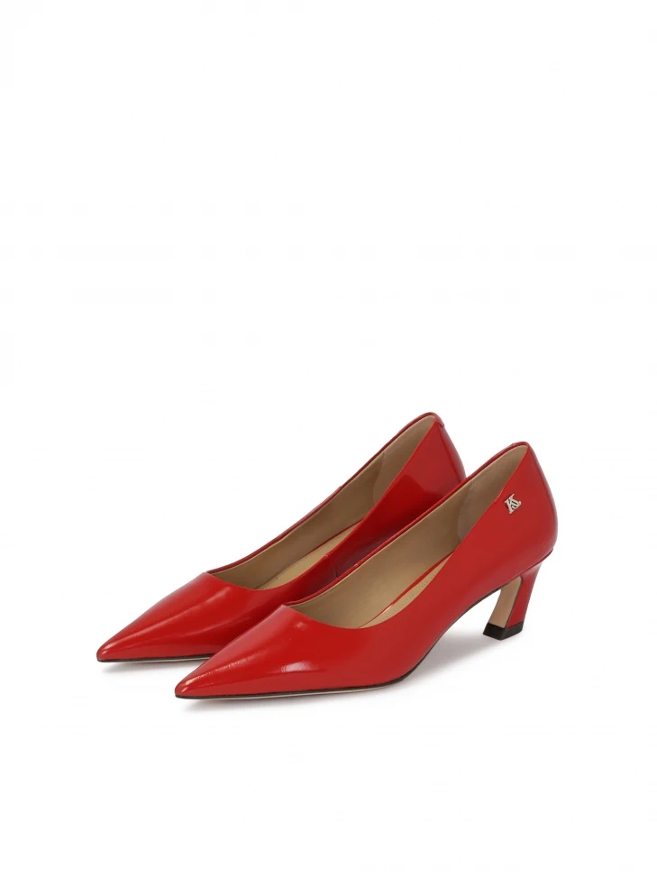Kazar Red Pumps With Avant-garde Heel