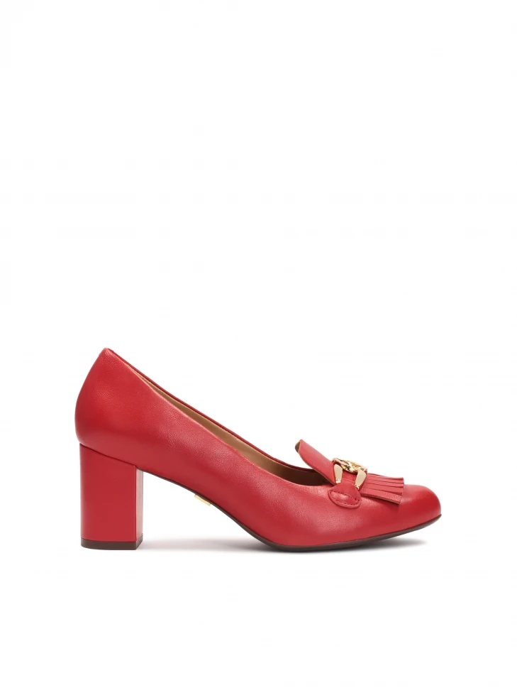 kazar Red pumps with metal links