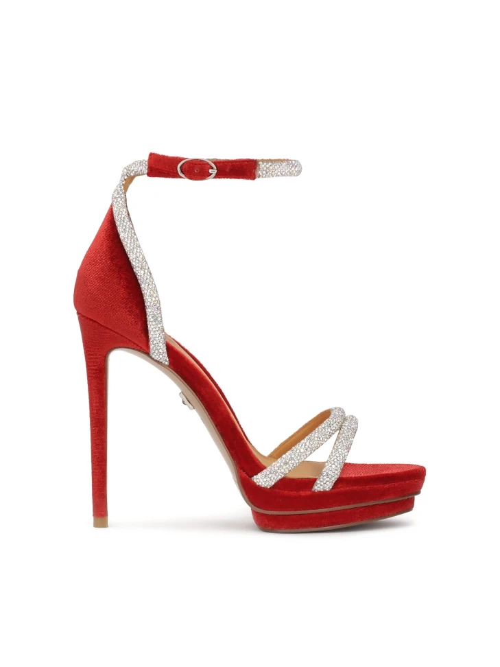 kazar Red sandals with shiny straps