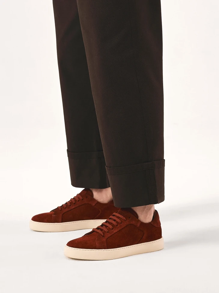 Kazar Red Sneakers With Classic Lacing