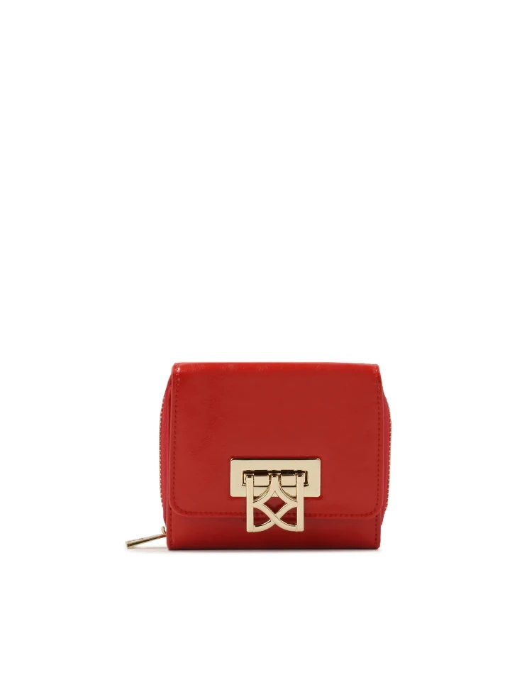 kazar Red wallet with decorative clasp