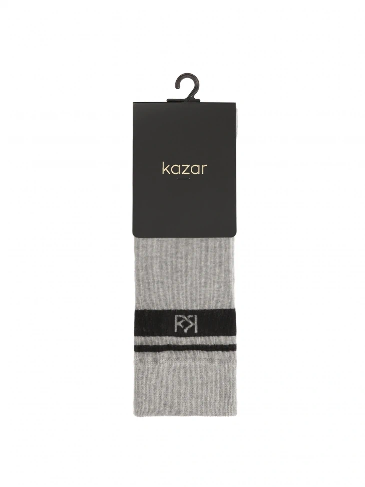 Kazar Ribbed Grey Men's Socks