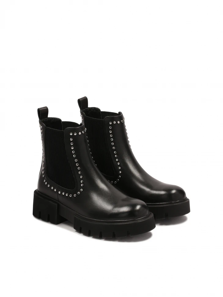 Kazar Riveted Chelsea Boots On A Thick Sole
