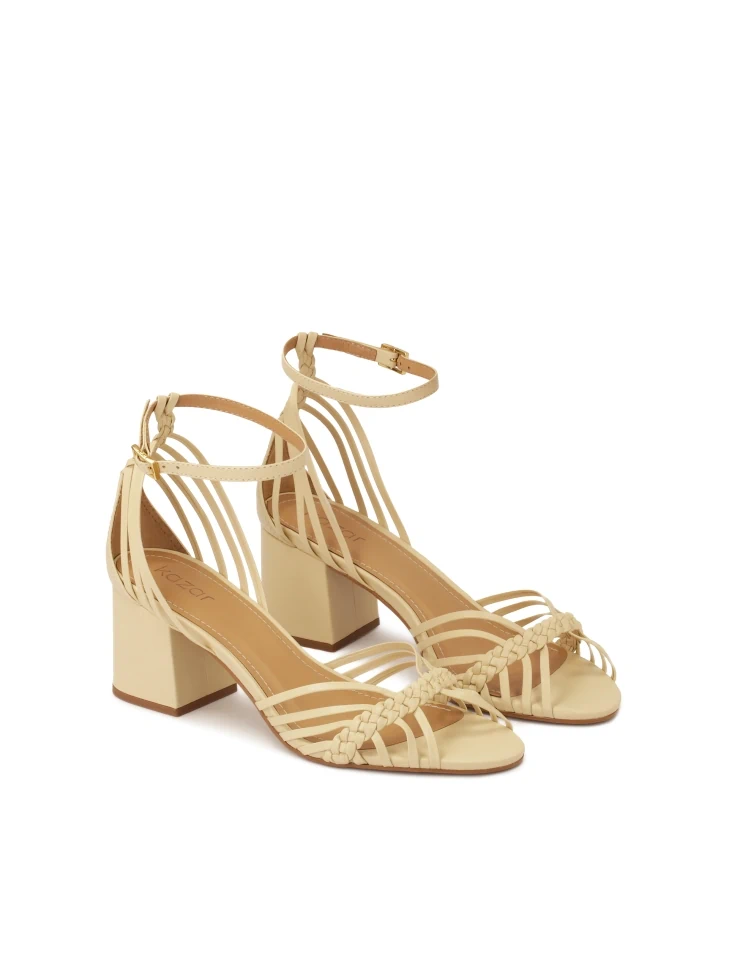 Kazar Sandals On A Low Heel With Thin Straps