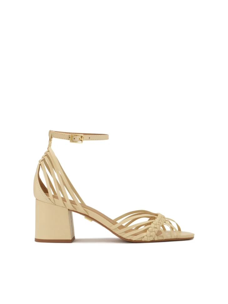 kazar Sandals on a low heel with thin straps