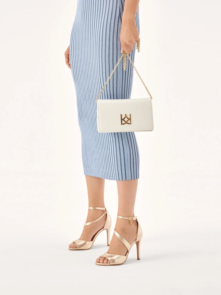 Kazar Sandals With Golden Full Heel