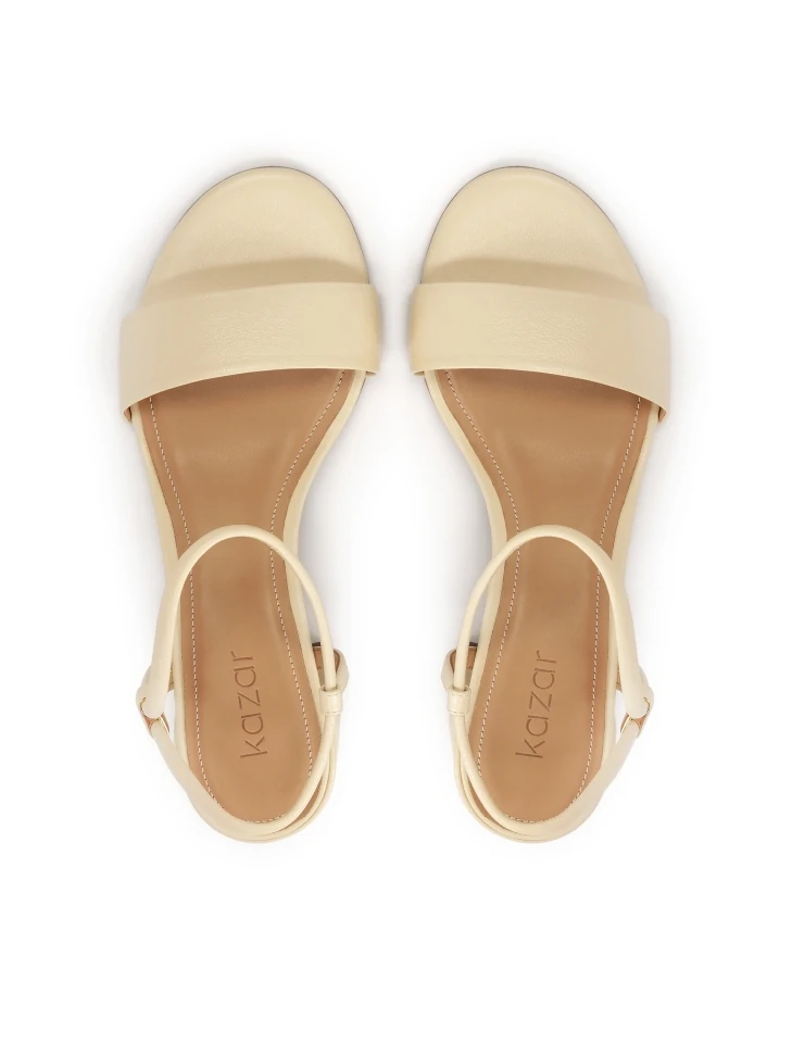 Kazar Sandals With Metal Sliding Clasp