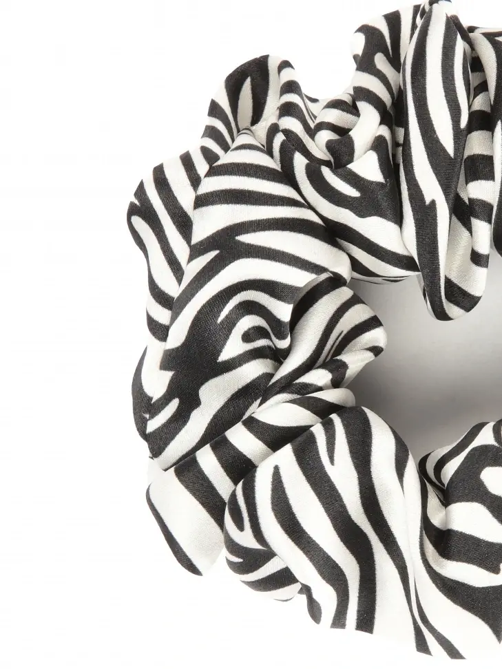 Kazar Satin Zebra Scrunchie