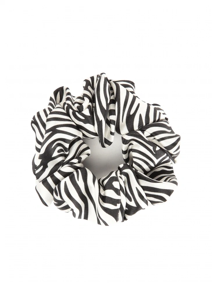kazar Satin zebra scrunchie
