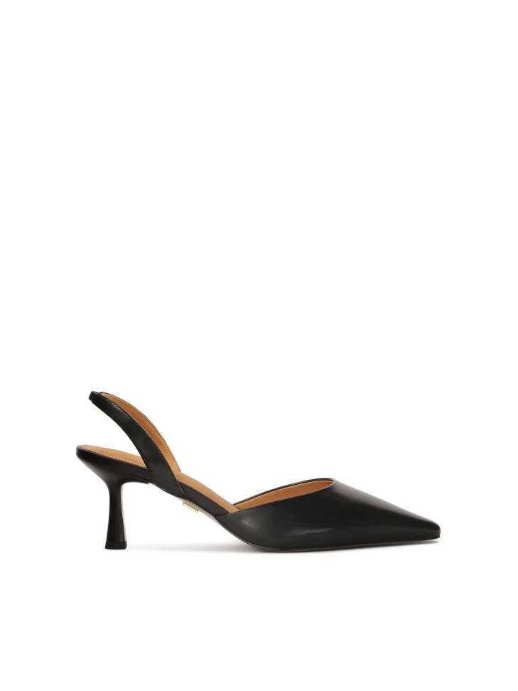kazar Semi-open leather pumps