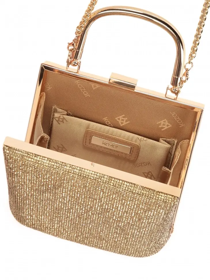 Kazar Shiny Evening Bag With A Handle