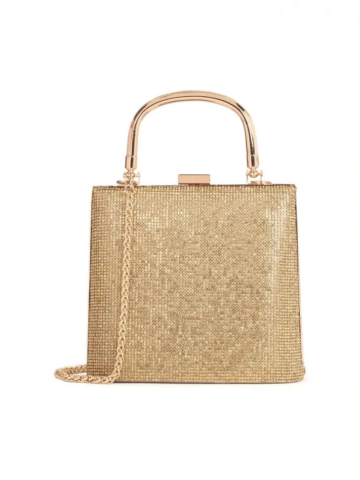 kazar Shiny evening bag with a handle