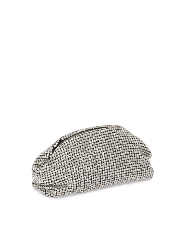 Kazar Shiny Handbag Covered With Zircons