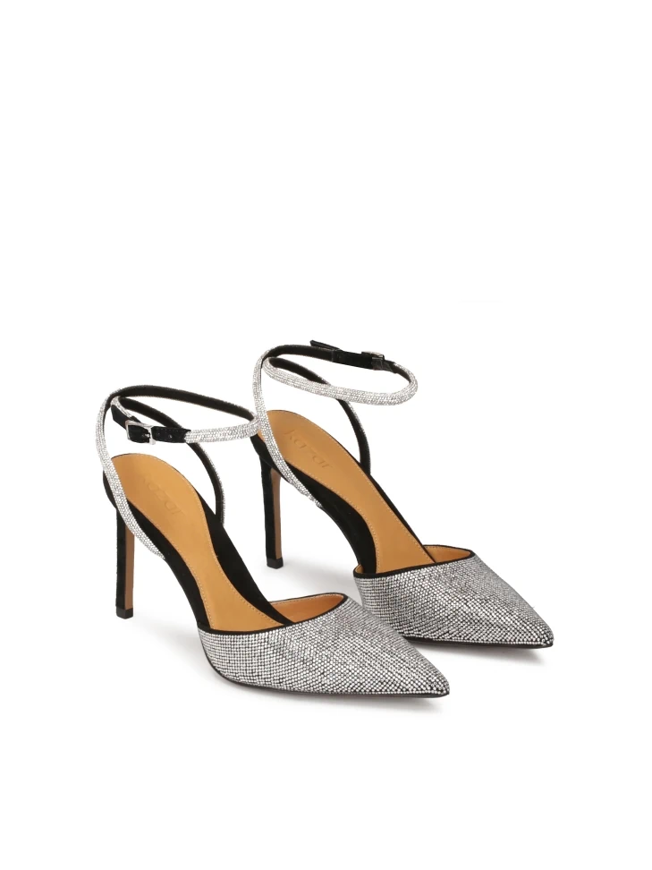 Kazar Shiny Pumps Fastened Around The Ankle