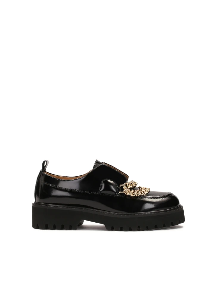 kazar Shoes on track sole decorated with chains