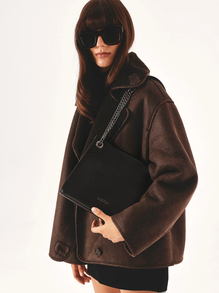 Kazar Shoulder Bag With Sliding Chain