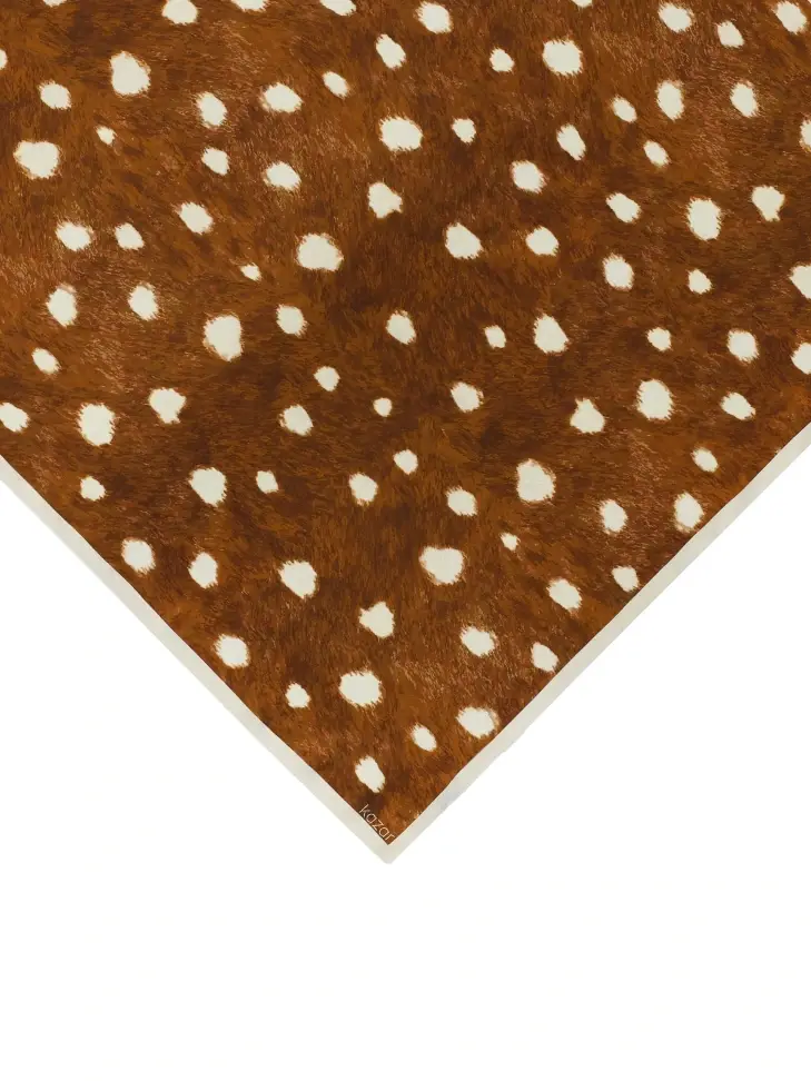 Kazar Silk Scarf With Animal Pattern