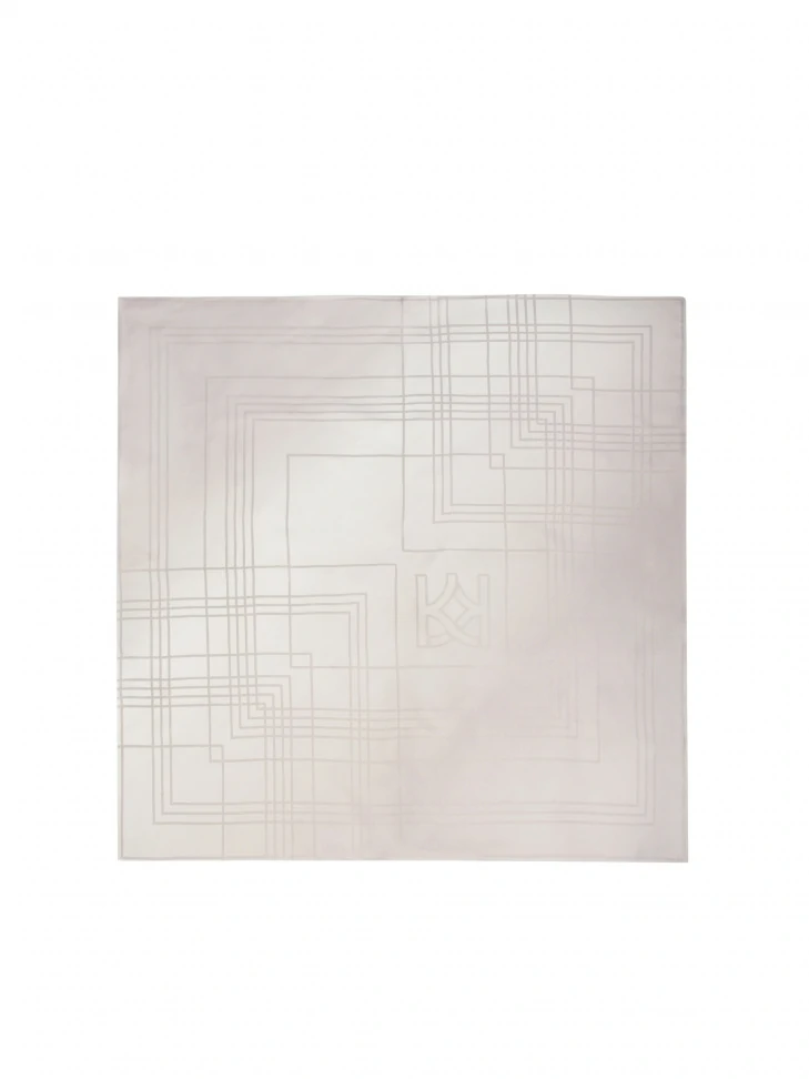 Kazar Silk Silver Scarf