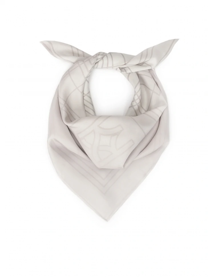 kazar Silk silver scarf
