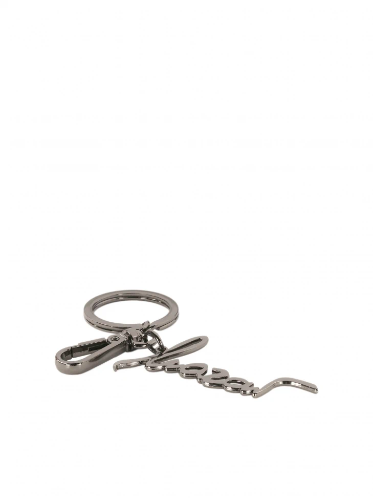 Kazar Silver Key Ring With Ring And Snap Hook