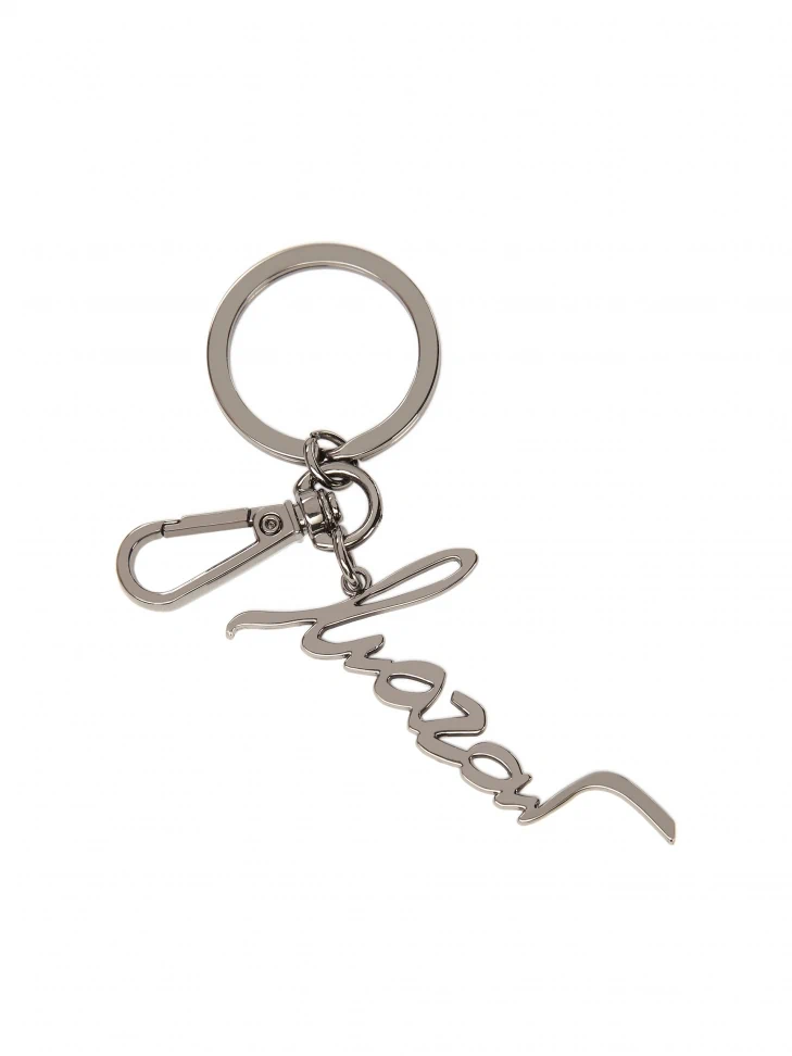 kazar Silver key ring with ring and snap hook