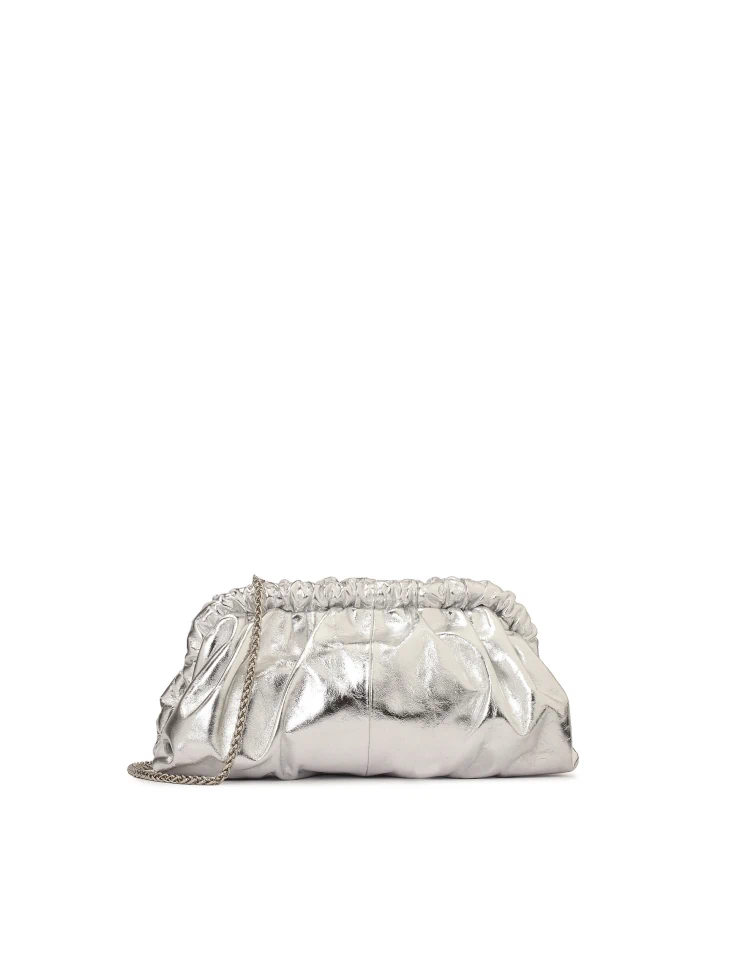 kazar Silver metallic effect handbag