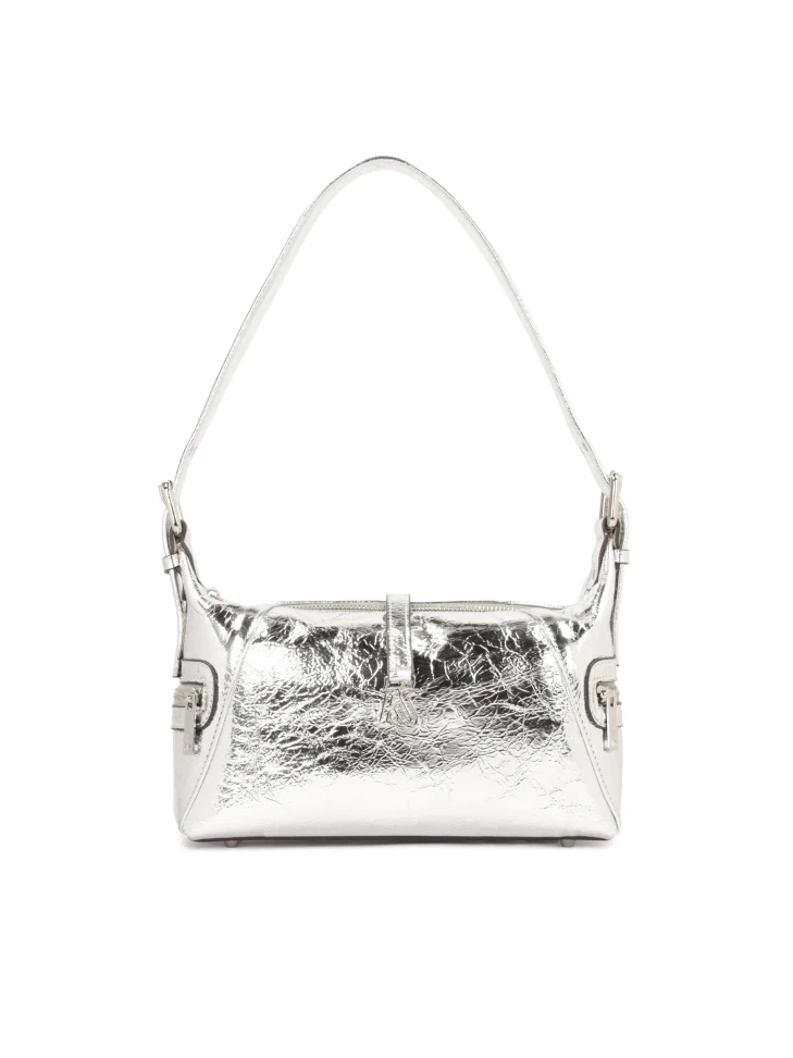kazar Silver metallic leather handbag
