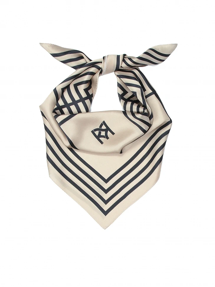 kazar Silver scarf in delicate silk