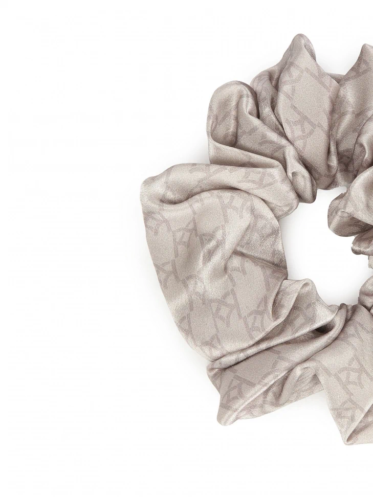 Kazar Silver Scrunchie For Hair Styling