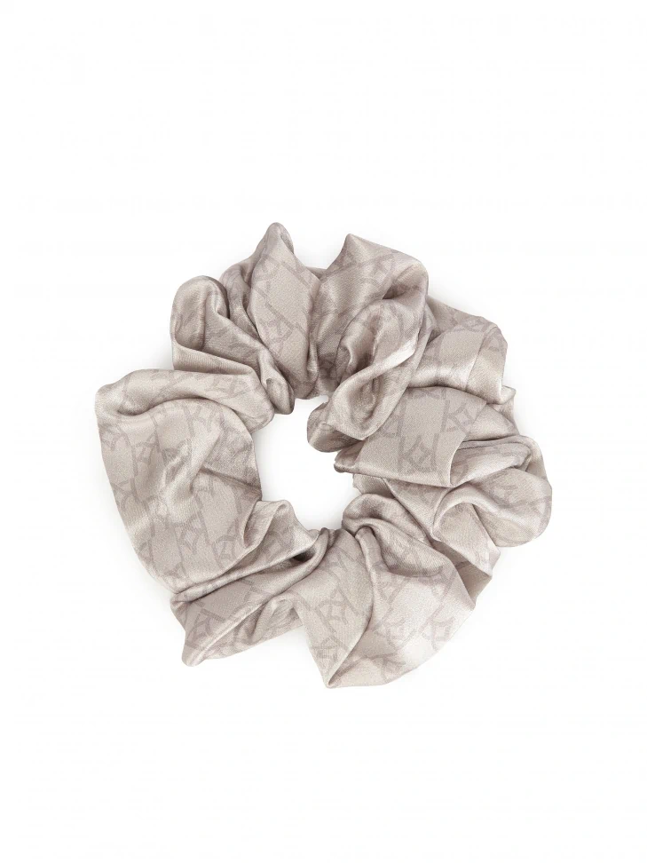 kazar Silver scrunchie for hair styling